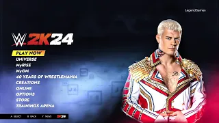 WWE 2K24 Main Menu, Special Guest Referee Match & Create a Referee | Concept