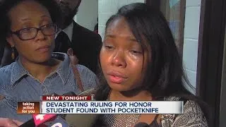 Devastating ruling for honor student found with pocketknife
