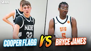 Bryce James vs Cooper Flagg 👀🚨 | Strive for Greatness vs Maine United Goes Down to the Wire! 🔥