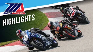 MotoAmerica Medallia Superbike Race 1 Highlights at Pittsburgh 2023