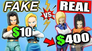 BOOTLEG COMPARISON - Android 17 & 18 S.H.FIGUARTS DRAGONBALLZ Action Figures