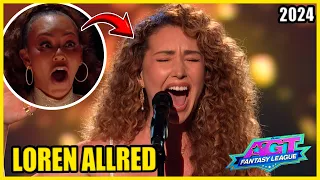 Loren Allred IMPRESSIONA cantando a música favorita de Simon “Never Enough” |AGT Fantasy League 2024