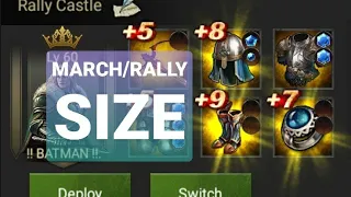 Clash Of Kings : Size Matters 🤷‍♂️ - Increase your March/Rally Size