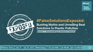 #FalseSolutionsExposed Webinar Series: Greenwashing & Solutions Financing