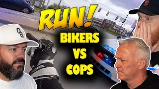 BIKERS VS COPS - Best Motorcycle Police Chase Compilation REACTION | OFFICE BLOKES REACT!!