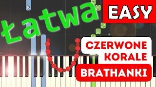 🎹 Czerwone korale (Brathanki) - Piano Tutorial (łatwa wersja) 🎵 NUTY W OPISIE 🎼