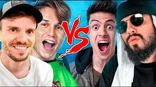 Brancoala e Gato Galáctico Vs Mussoumano e Enaldinho Batalha de Youtubers [Revanche]