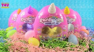 Rainbocorns Sequin Surprise Plush Egg Figure Unboxing Toy Review | PSToyReviews