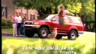 1990 Toyota 4Runner "I love what you do for me" TV Commercial