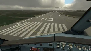 MFS2020 Airbus EasyJet landing at Bordeaux