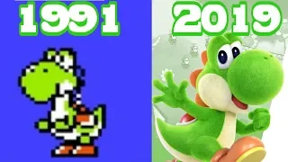 Graphical Evolution of Yoshi Games (1991-2019)