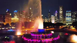 Buckingham Fountain at Night |  Chicago City Lights