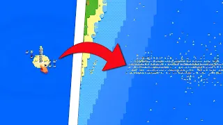 I Spawned 10,000 Humans In The Ocean - Worldbox