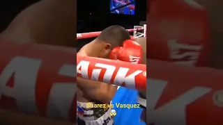 SUAREZ VS VASQUEZ ROUND 5 HIGHLIGHTS #boxing  #viralshort