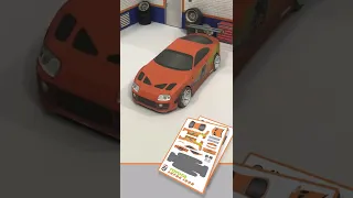 Paper model Toyota supra | paper craft