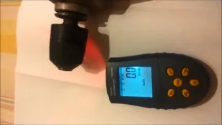 Digital laser photo tachometer test