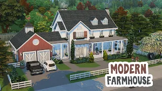 Modern Farmhouse || The Sims 4 Family Home: Speed Build