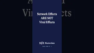 Confusing viral effects and network effects is a common mistake discussing startup defensibility.