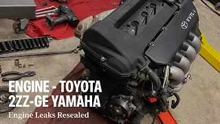 TOYOTA - 2ZZ-GE - Engine Leaks Resealed (timing cover, valve cover, water pump) - time-lapse