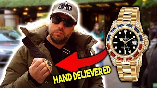 Hand Delivering A Rolex GMT Master II Saru To A Client In Dublin!