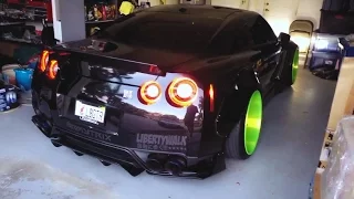 Liberty Walk GT-R R35 ARMYTRIX Exhaust | Platinum Forged Wheels - Revs