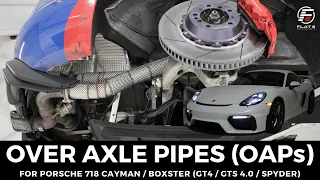 718 GT4 Cayman Exhaust - Flat 6 Motorsports OPF Link Pipes (Sounds)