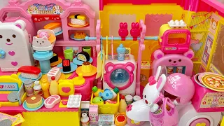 Satisfying with Unboxing Cute Pink Washing Machine, Refrigerator, Kitchen, Supermarket ASMR Toys