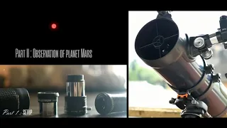 Celestron Astromaster 130eq - Planet MARS | Without & With 2X Barlow Lens | 20mm & 10mm Eyepiece