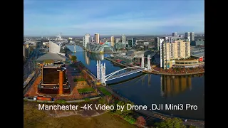 Manchester -4K Aerial Video By Drone DJI Mini3 pro.