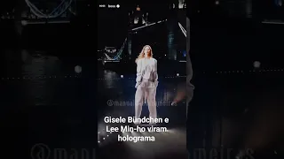 Gisele Bündchen e Lee Min-ho, em plena Tower Bridge de Londres,