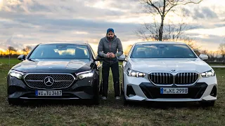 BMW 5-Series vs Mercedes E-Class - Rs. 1 Crore Sedans Compared With Top Speed Test | Faisal Khan