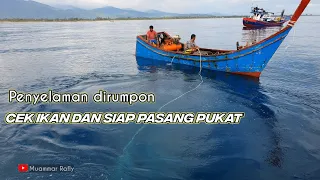 Proses Penangkapan Ikan Jenaha di Rumpon Dari Awal Sampai Selesai Menggunakan Pukat Cicin