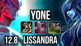 YONE vs LISSANDRA (MID) | 5/0/4, 400+ games, 800K mastery | EUW Diamond | 12.8