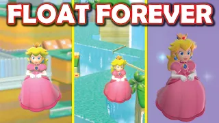 Peach floats forever vs DON'T TOUCH THE FLOOR CHALLENGE (+ Out of Bounds Mario 3D World Secrets)