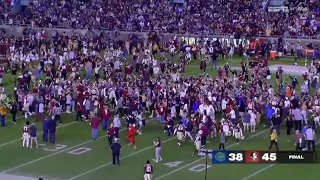 Florida State fans storm the field after beating Florida