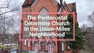 Drone Footage of the Abandoned Pentecostal Determine Church In Cleveland, Ohio