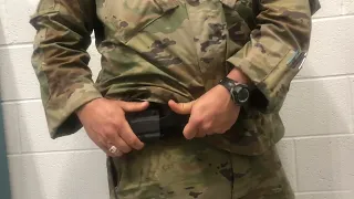 Horizontal carry and deployment of the Quick Draw Karambit