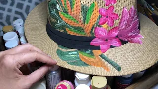 Painting a Panama Hat Part 3 of 3