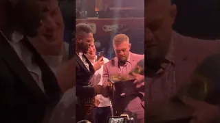 Conor McGregor with the BKFC belt after Eddie Alvarez vs Chad Mendes fight #bkfc41