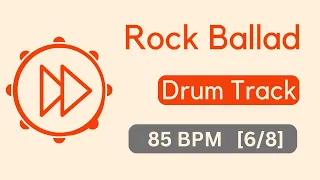 85 bpm Rock Ballad Drum Track | Backing Track in 6/8 (#10)