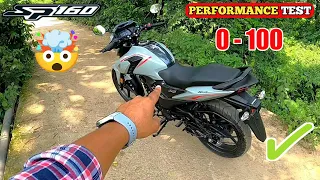 HONDA SP 160 ABS Dual Disk : 0-100 Performance Test | it's Shocking !!!