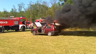 Pokaz Gaszenia samochodów w Ciechocinku 2015