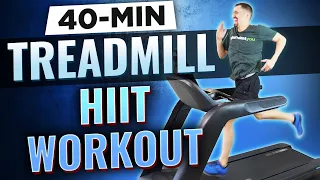 HIIT Workout - FAT BURNING 40 Min Treadmill Workout