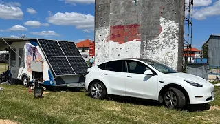 TESLA с КАРАВАНОМ на ABUNAFEST 2023