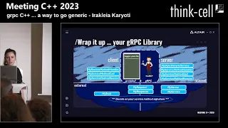 grpc C++ ... a way to go generic - Irakleia Karyoti - Meeting C++ 2023