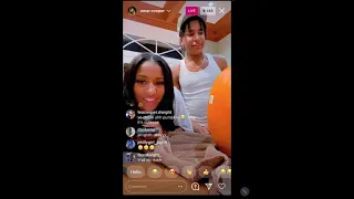 Te’a  and Omar Cooper Instagram Live