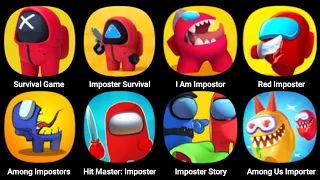 Survival Game, Imposter Survival, I Am Impostor, Among Impostors, Hit Master, Imposter Assassin
