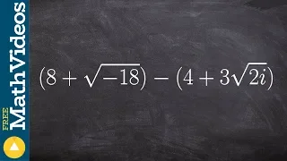 Subtracting complex numbers