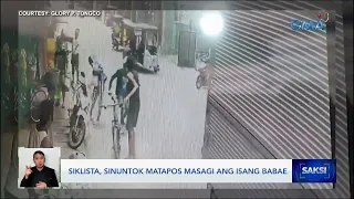 Siklista, sinuntok matapos masagi ang isang babae | Saksi