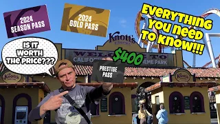 NEW Knott’s Berry Farm  Season Pass for 2024 The Prestige|Is the Prestige Pass worth the price???